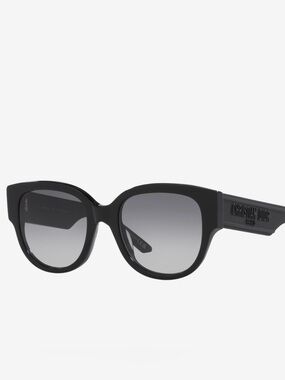 Christian Dior Black Logo Oversized Sunglasses